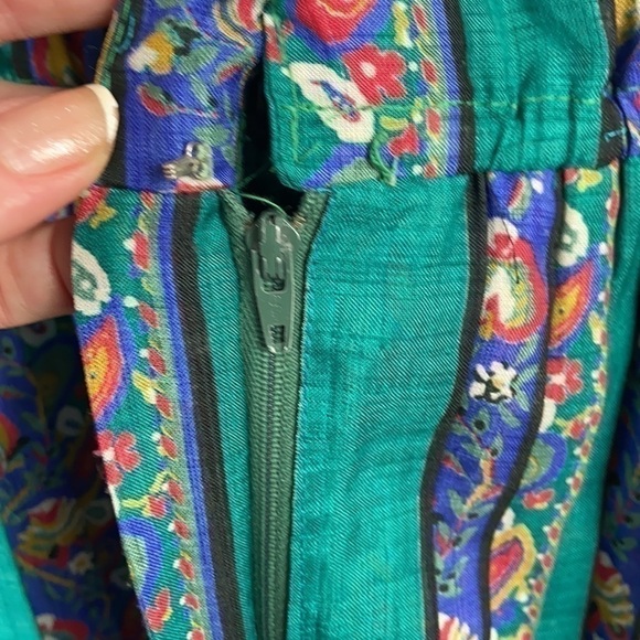 Vintage Floral Patterned Pleated Dress size S - Picture 15 of 15